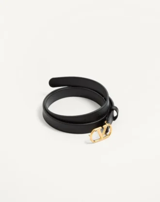 Vlogo Signature Belt In Shiny Calfskin 20 Mm