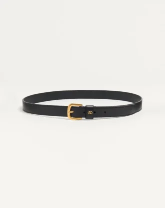 Vlogo Signature Belt In Shiny Calfskin 25 Mm