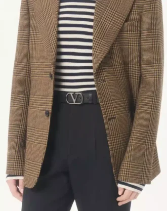 VLogo Signature Belt In Shiny Calfskin 30 mm