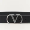 Vlogo Signature Belt In Shiny Calfskin 30 Mm