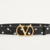 VLogo Signature Belt In Shiny Calfskin 30 Mm VLogo Signature Belt In Shiny Calfskin 30 Mm