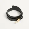 VLogo Signature Belt In Shiny Calfskin 30 Mm With Enamelled Logo Detail