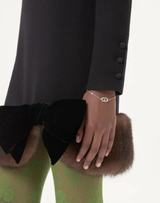 Vlogo Signature Bracelet In Metal, Pearls And Swarovski® Crystals