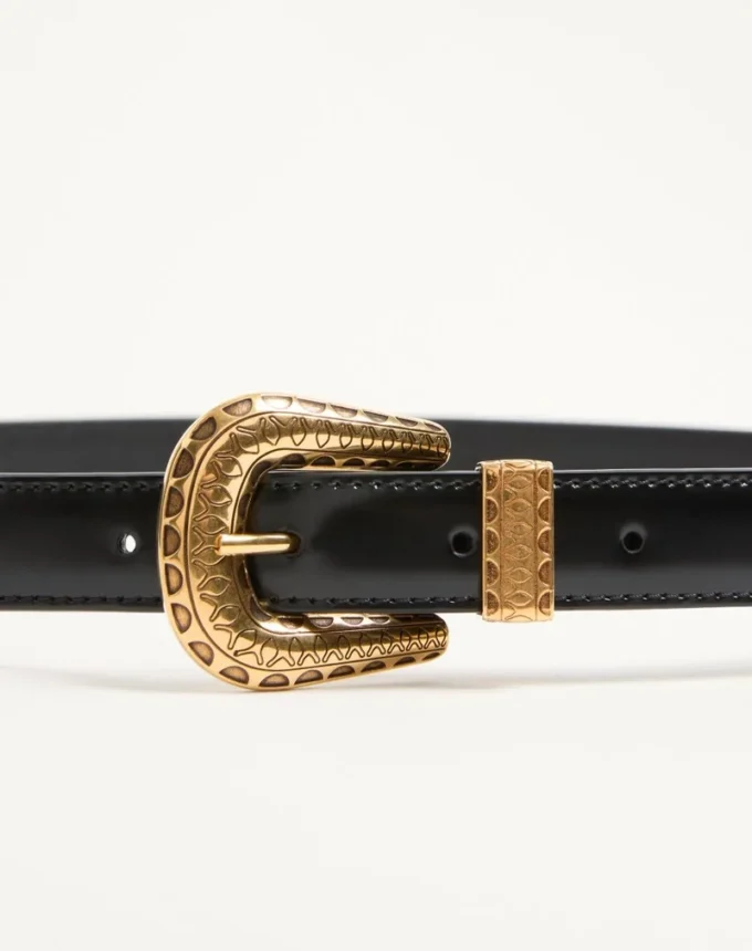 Vlogo Signature Brushed Calfskin Belt 20 Mm