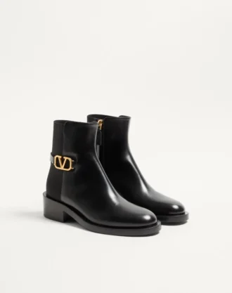 Vlogo Signature Calfskin Ankle Boot 30Mm
