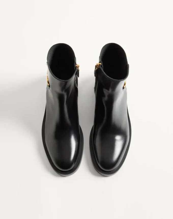 Vlogo Signature Calfskin Ankle Boot 30Mm Vlogo Signature Calfskin Ankle Boot 30Mm