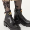 Vlogo Signature Calfskin Ankle Boot 55Mm Vlogo Signature Calfskin Ankle Boot 55Mm