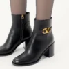 Vlogo Signature Calfskin Ankle Boot 75Mm Vlogo Signature Calfskin Ankle Boot 75Mm