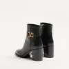 Vlogo Signature Calfskin Ankle Boot 75Mm Vlogo Signature Calfskin Ankle Boot 75Mm