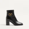 Vlogo Signature Calfskin Ankle Boot 75Mm Vlogo Signature Calfskin Ankle Boot 75Mm