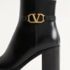Vlogo Signature Calfskin Ankle Boot 75Mm Vlogo Signature Calfskin Ankle Boot 75Mm