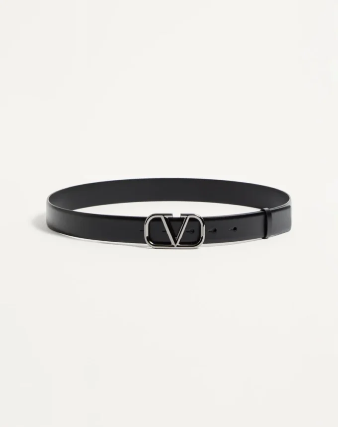 Vlogo Signature Calfskin Belt 30 Mm