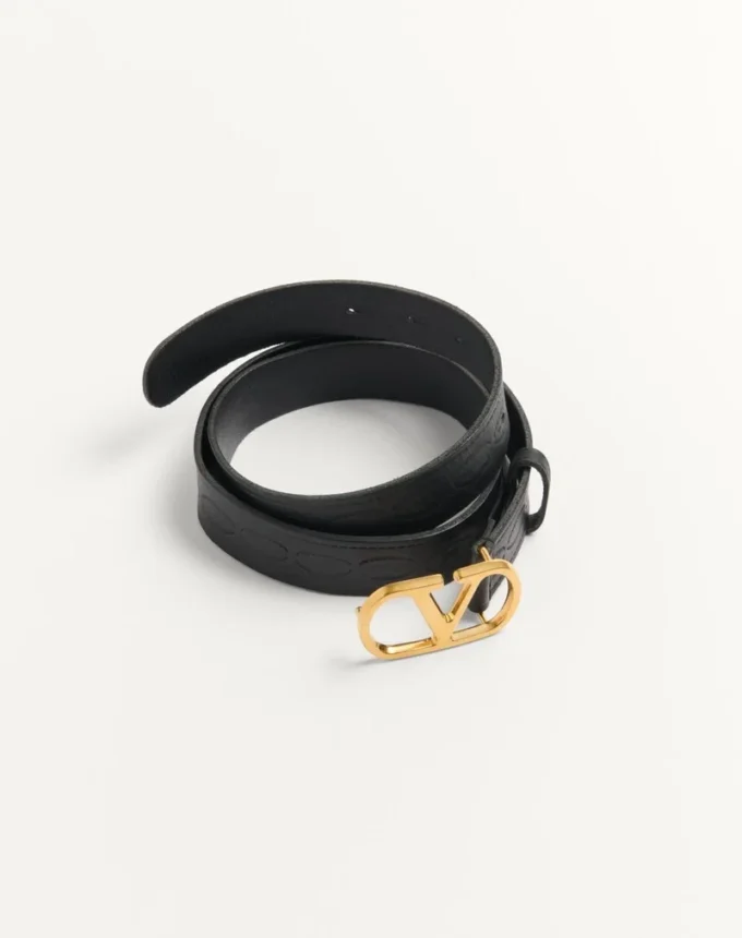 Vlogo Signature Calfskin Belt 30 Mm