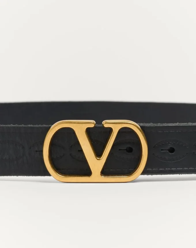 Vlogo Signature Calfskin Belt 30 Mm