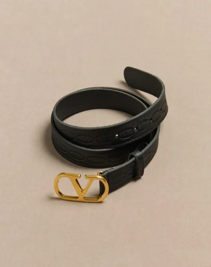 Vlogo Signature Calfskin Belt 30 Mm