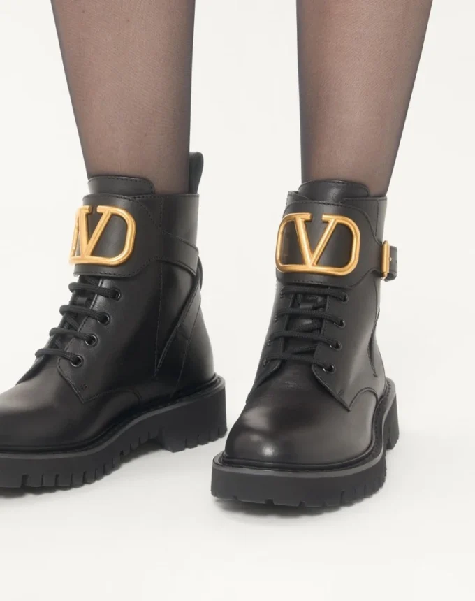 Vlogo Signature Calfskin Combat Boot 35Mm / .8 In.