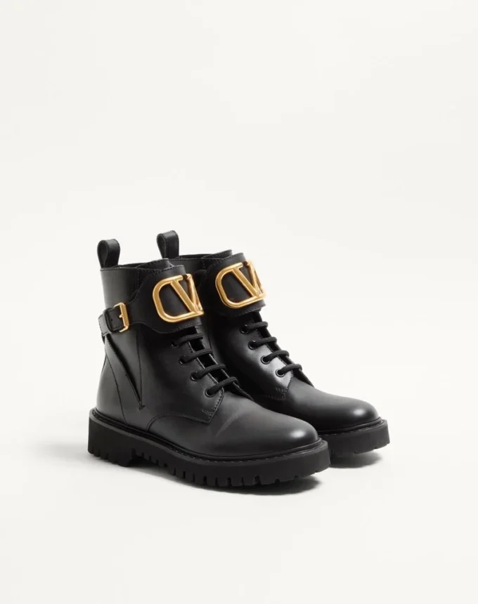 Vlogo Signature Calfskin Combat Boot 35Mm / .8 In.