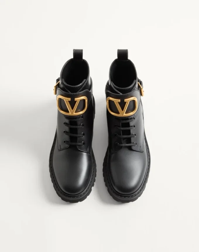 Vlogo Signature Calfskin Combat Boot 35Mm / .8 In.