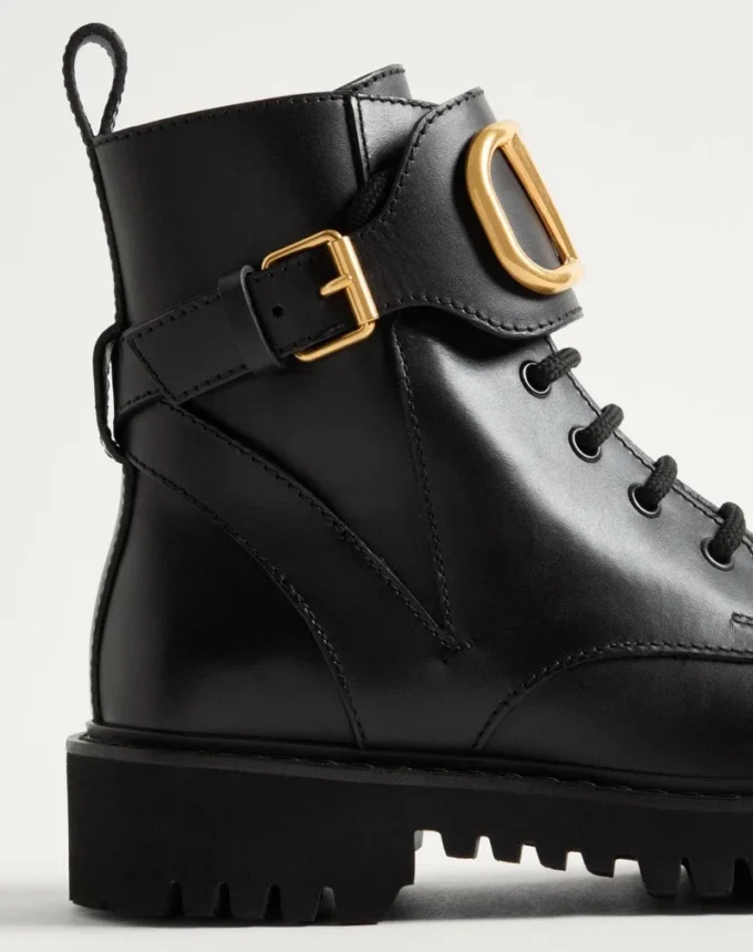 Vlogo Signature Calfskin Combat Boot 35Mm / .8 In.