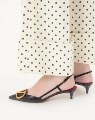 Vlogo Signature Calfskin Slingback Pump 40Mm / 1.6 In.