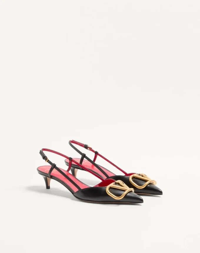 Vlogo Signature Calfskin Slingback Pump 40Mm / 1.6 In.