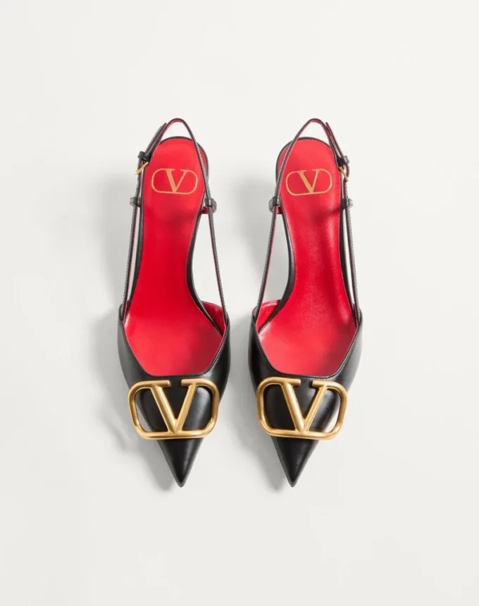 Vlogo Signature Calfskin Slingback Pump 40Mm / 1.6 In.