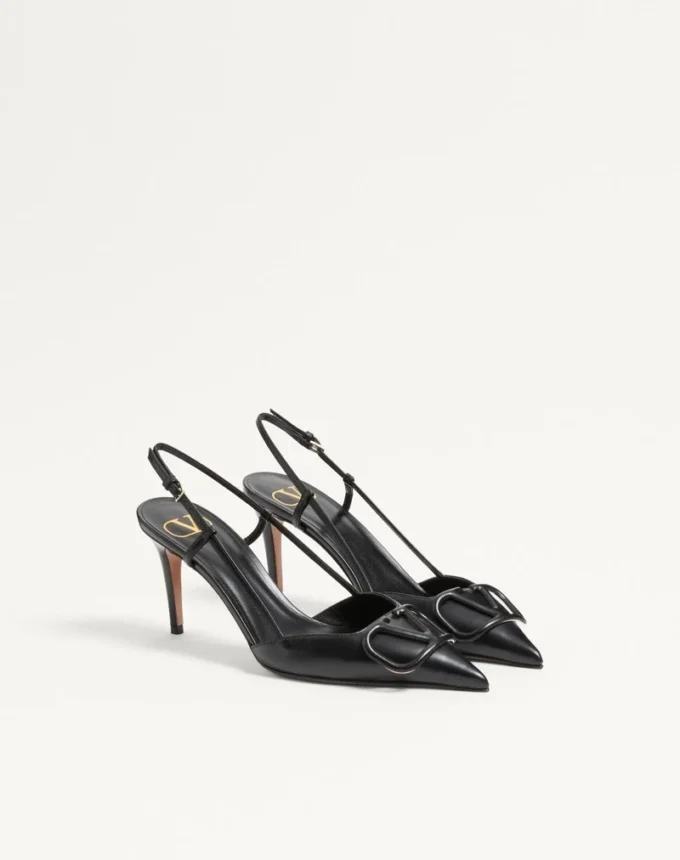 Vlogo Signature Calfskin Slingback Pump 80 Mm / 3.15 In.