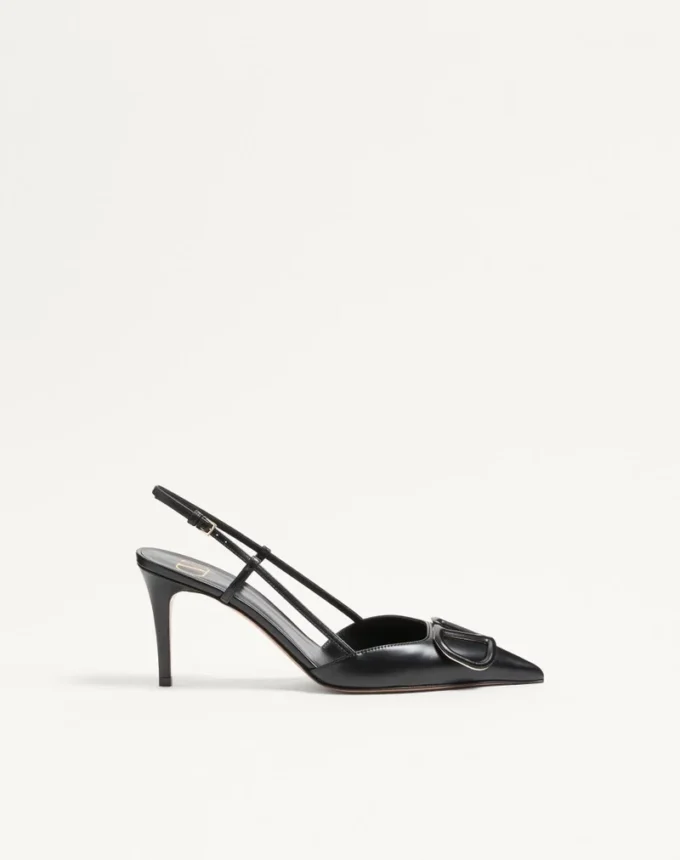 Vlogo Signature Calfskin Slingback Pump 80 Mm / 3.15 In.