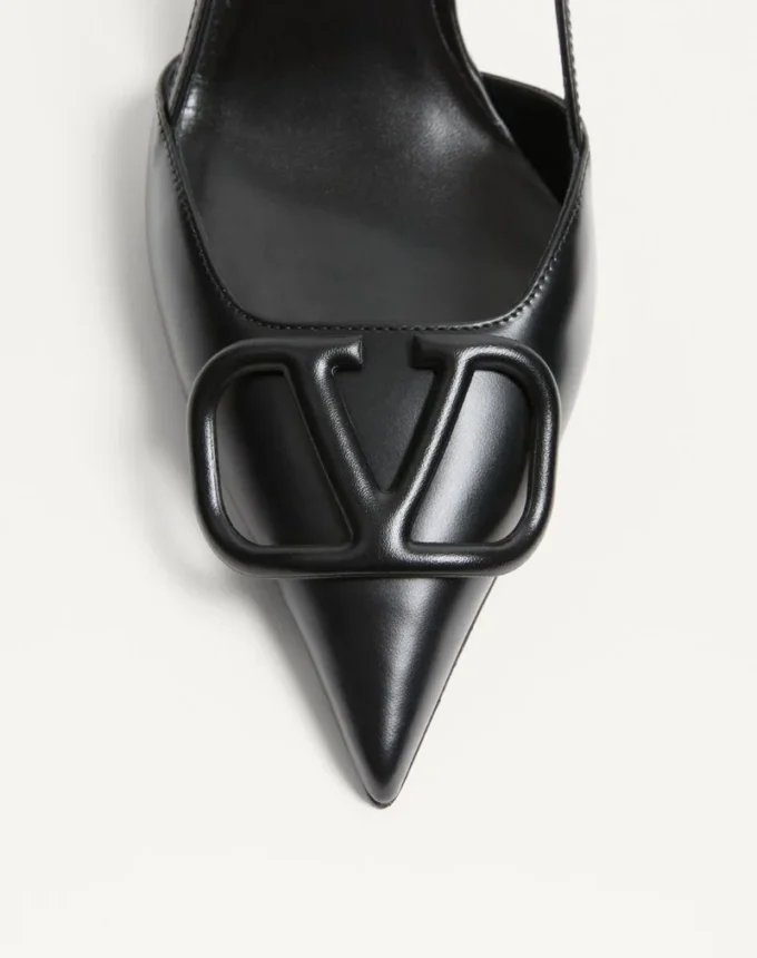 Vlogo Signature Calfskin Slingback Pump 80 Mm / 3.15 In.