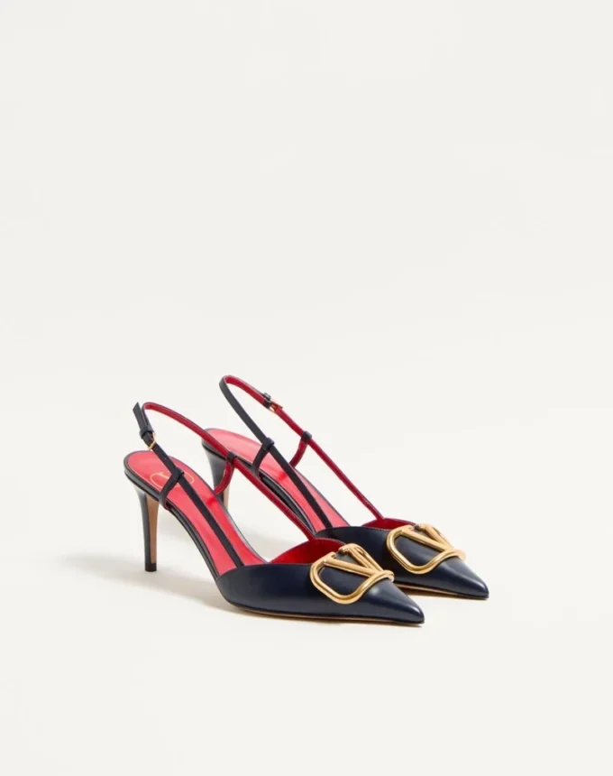 Vlogo Signature Calfskin Slingback Pump 80Mm / 3.15 In.