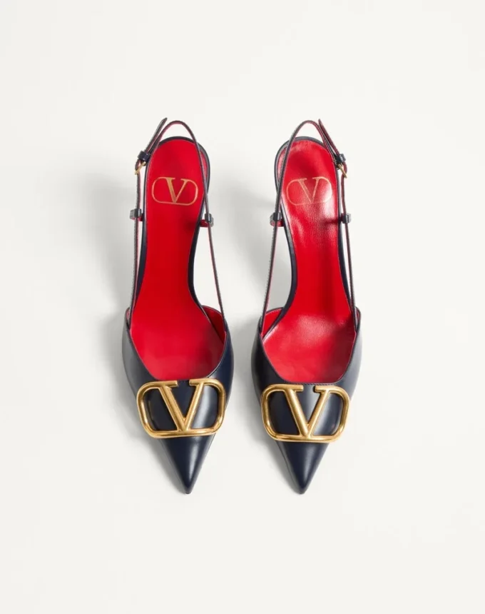 Vlogo Signature Calfskin Slingback Pump 80Mm / 3.15 In.