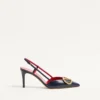 Vlogo Signature Calfskin Slingback Pump 80Mm / 3.15 In.