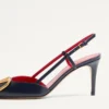 Vlogo Signature Calfskin Slingback Pump 80Mm / 3.15 In.