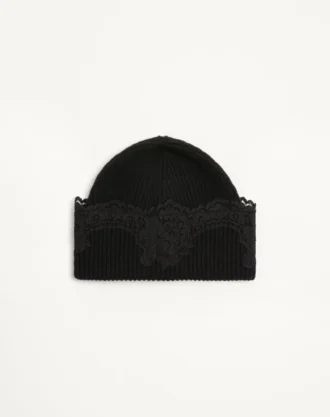 VLogo Signature Cashmere And Lace Beanie