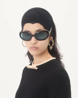 VLogo Signature Cashmere And Lace Headband