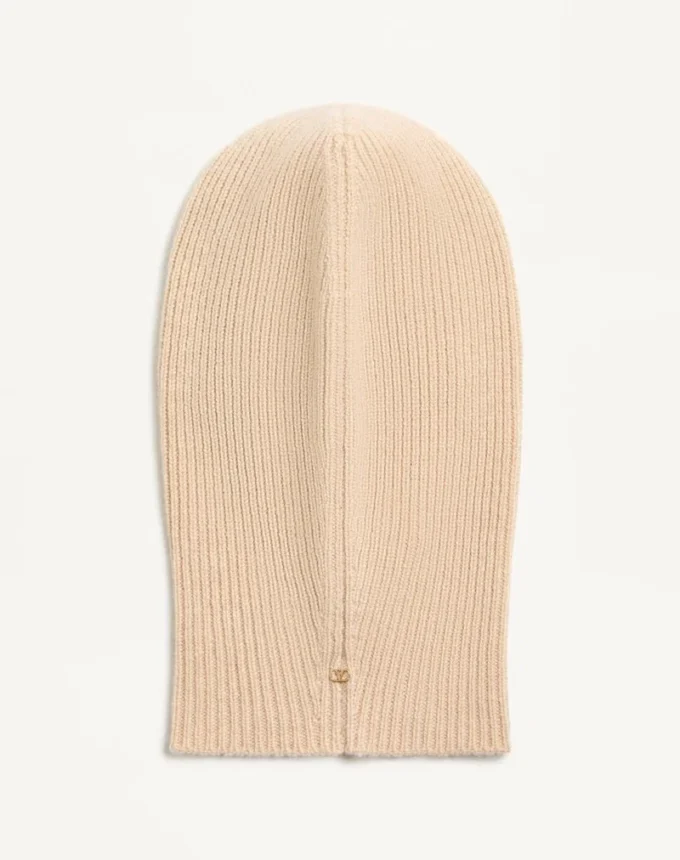 VLogo Signature Cashmere And Lace Hood