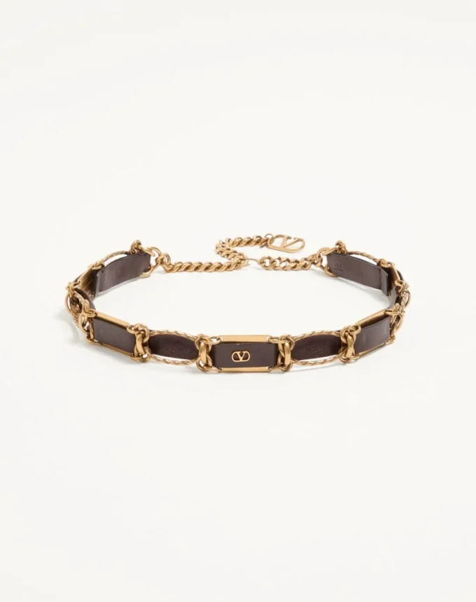 VLOGO SIGNATURE CHAIN BELT
