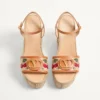 Vlogo Signature Cherryfic Pattern Wedge Sandal 120Mm