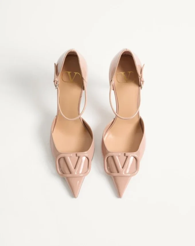 Vlogo Signature D’Orsay Patent Leather Pumps 100Mm