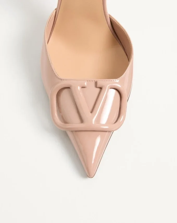 Vlogo Signature D’Orsay Patent Leather Pumps 100Mm