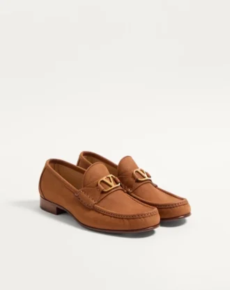 Vlogo Signature Deerskin Suede Loafer
