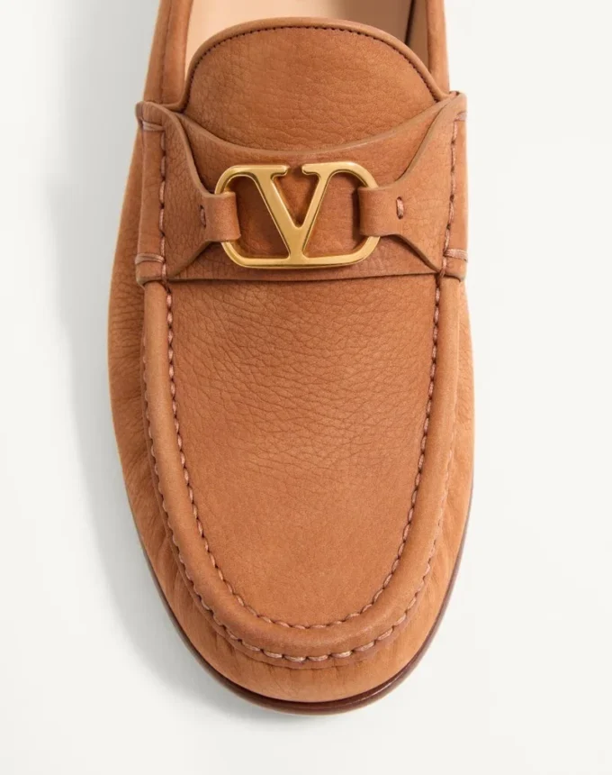 Vlogo Signature Deerskin Suede Loafer