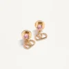 Vlogo Signature Earrings In Metal And Swarovski® Crystals