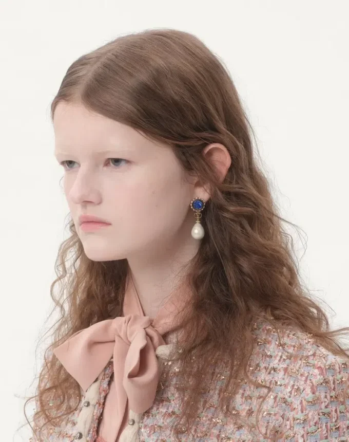 Vlogo Signature Earrings In Metal, Enamel, Pearls And Crystals Vlogo Signature Earrings In Metal, Enamel, Pearls And Crystals