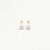 Vlogo Signature Earrings In Metal, Pearl And Swarovski® Crystals