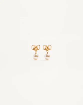 Vlogo Signature Earrings With Swarovski® Pearls