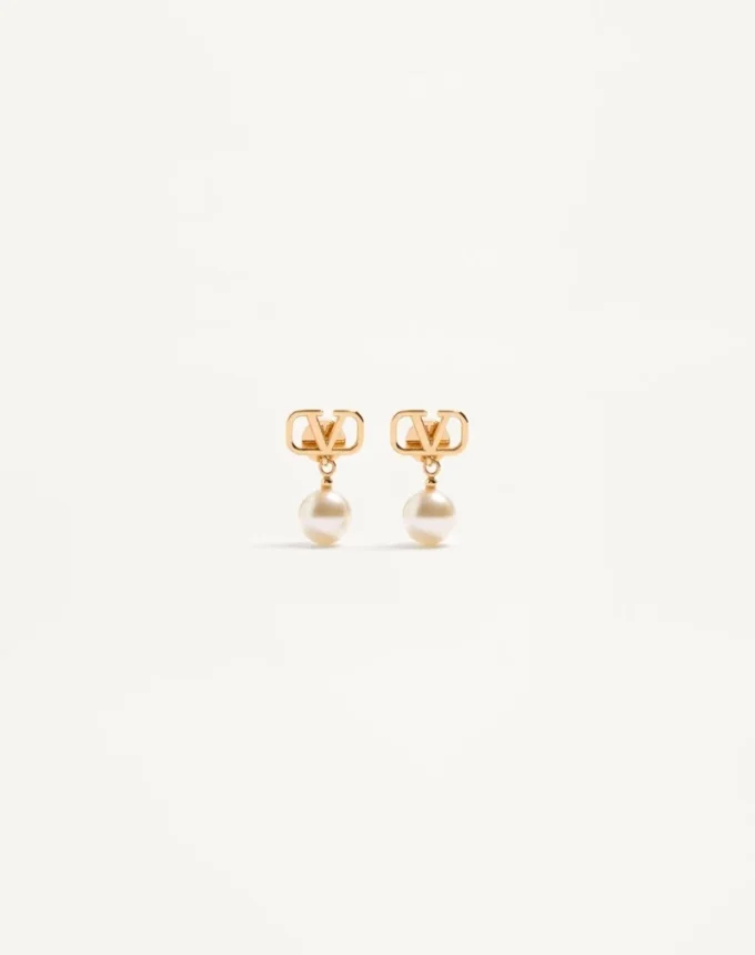 Vlogo Signature Earrings With Swarovski® Pearls