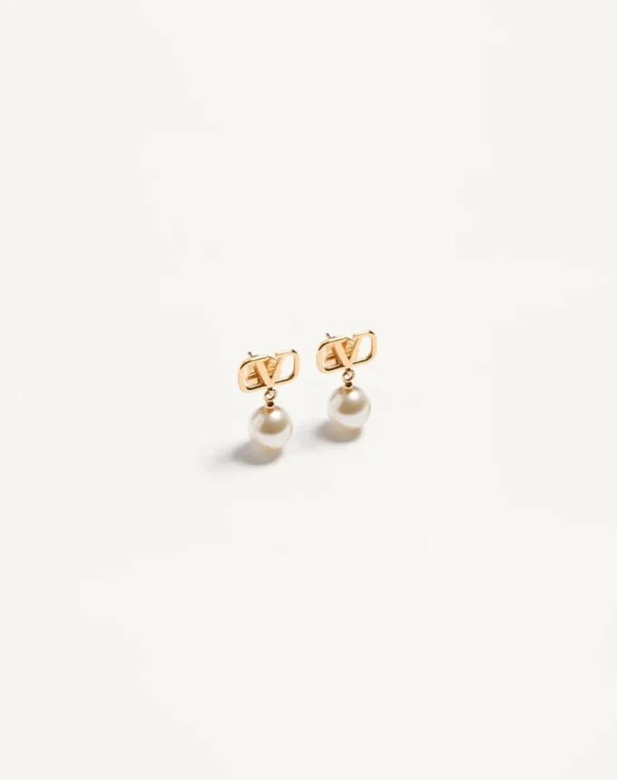 Vlogo Signature Earrings With Swarovski® Pearls