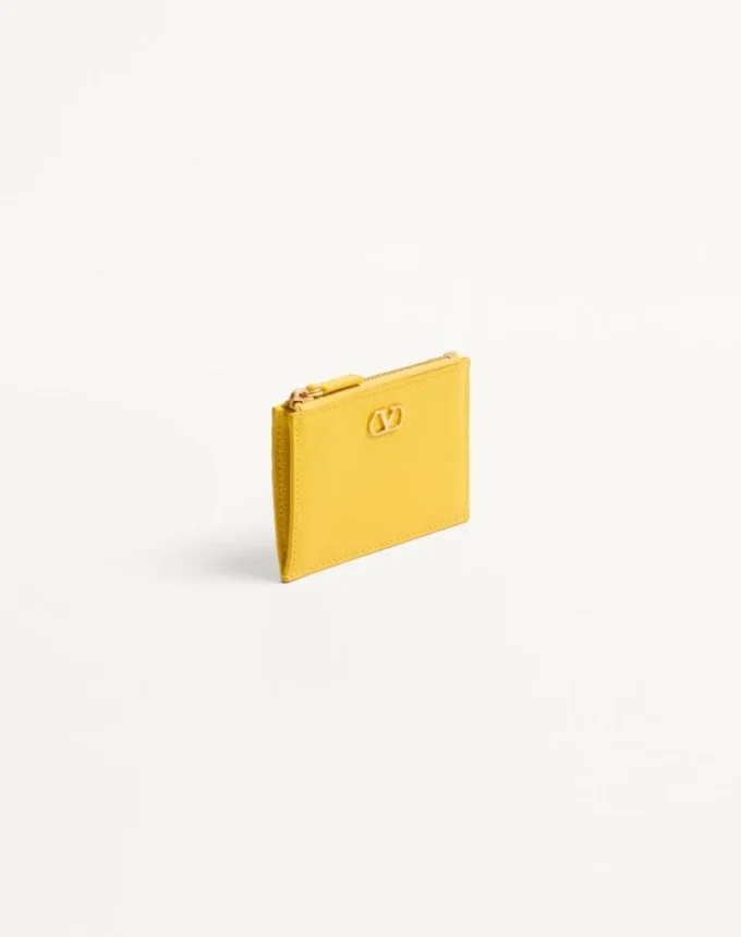 Vlogo Signature Grainy Calfskin Card Holder Vlogo Signature Grainy Calfskin Card Holder
