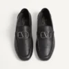 Vlogo Signature Grainy Calfskin Driving Shoe